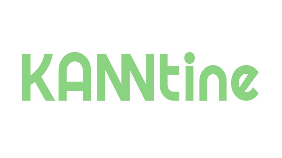 Logo des Projekts KANNtine - grüne Schrift auf weißem Untergrund, die ersten Vier Buchstaben sind groß geschrieben